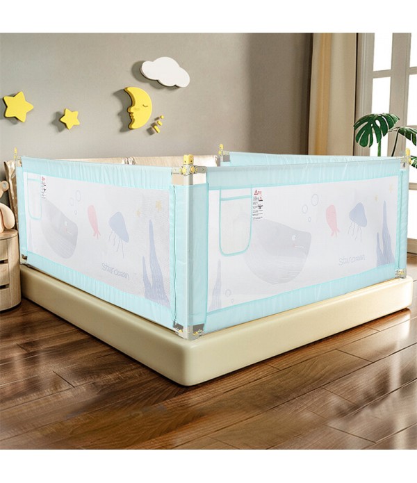71-79" Baby Bed Rail Guard Kids Beds Fence To...