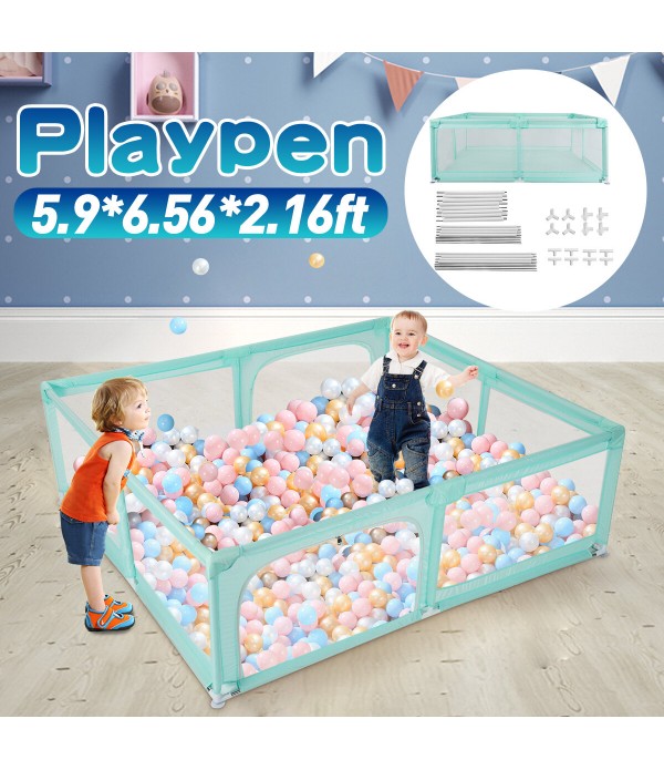 2.0X2.0M Baby Playpen Extra Large Play Yard Indoor...