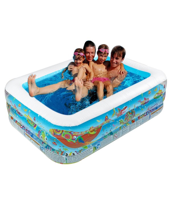 Inflatable Swimming Pool Family Childrens Kids Bab...